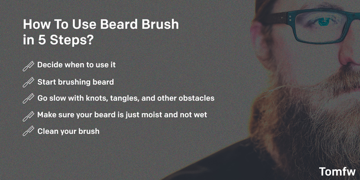 how to use beard brush boar bristle beard brush