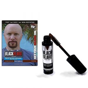 dye a beard with staining skin