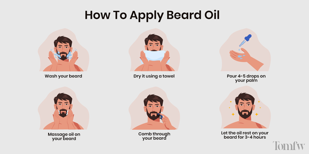 how to apply beard oil