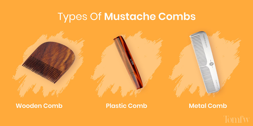 types of mustache combs