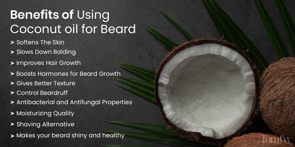 benefits fo using coconut oil for beard