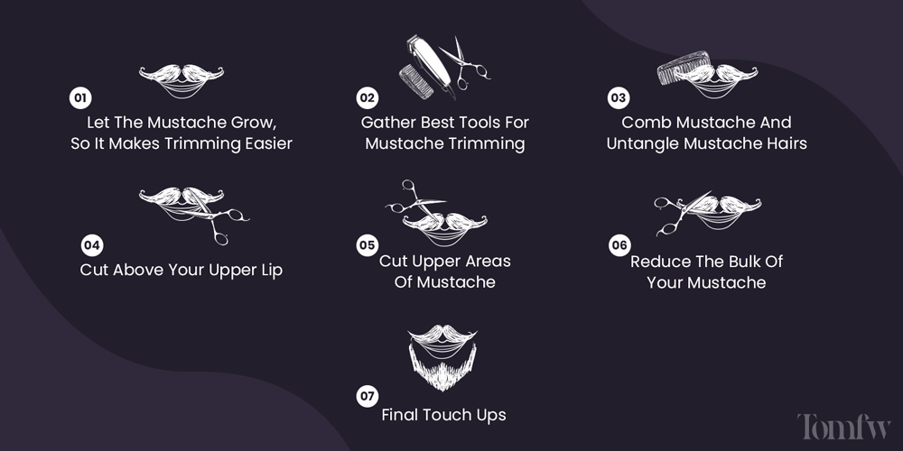 how to shape a mustache