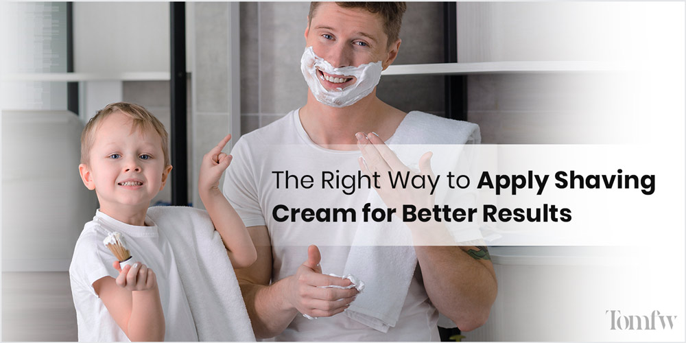 how to apply shaving cream