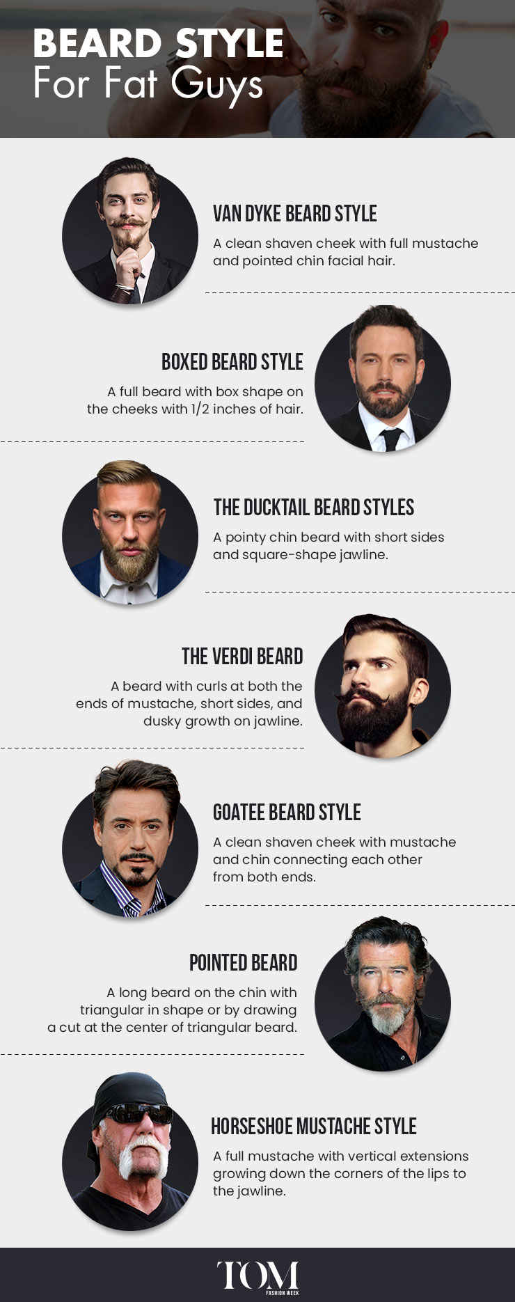 beard styles infographic