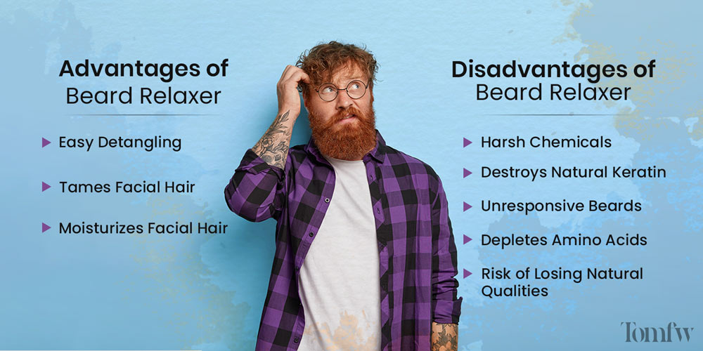 beard relaxer before and after