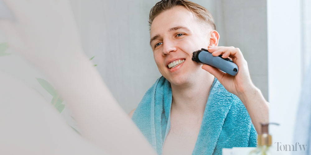 using an electric razor