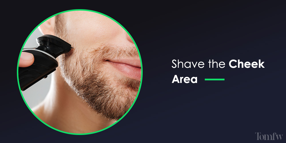 how to trim a beard cheek line