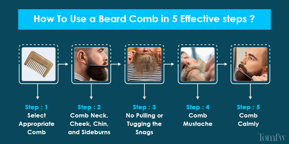 how to comb a beard