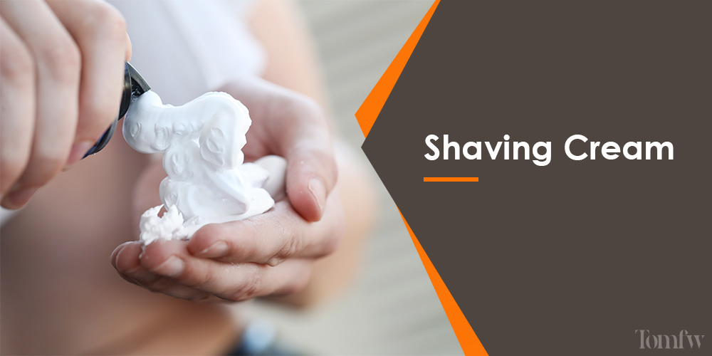 shave in shower or sink