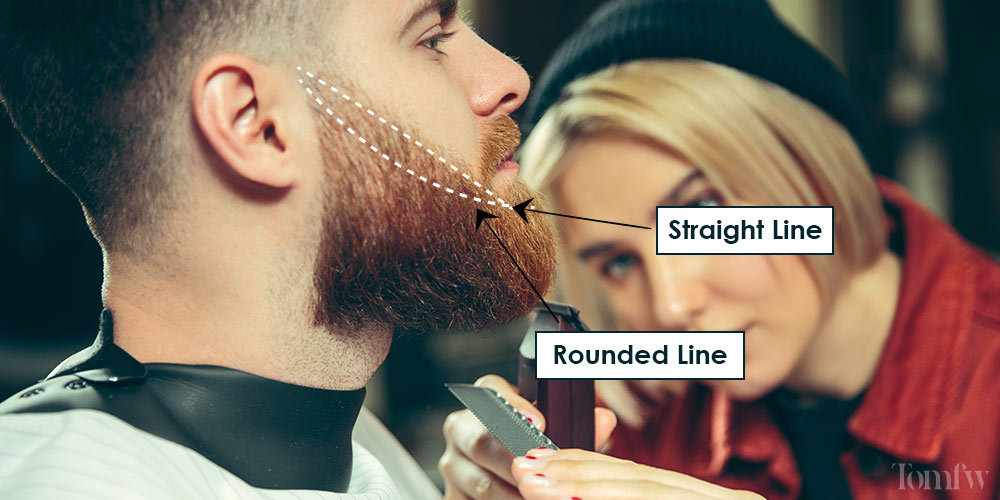 beard cheek line