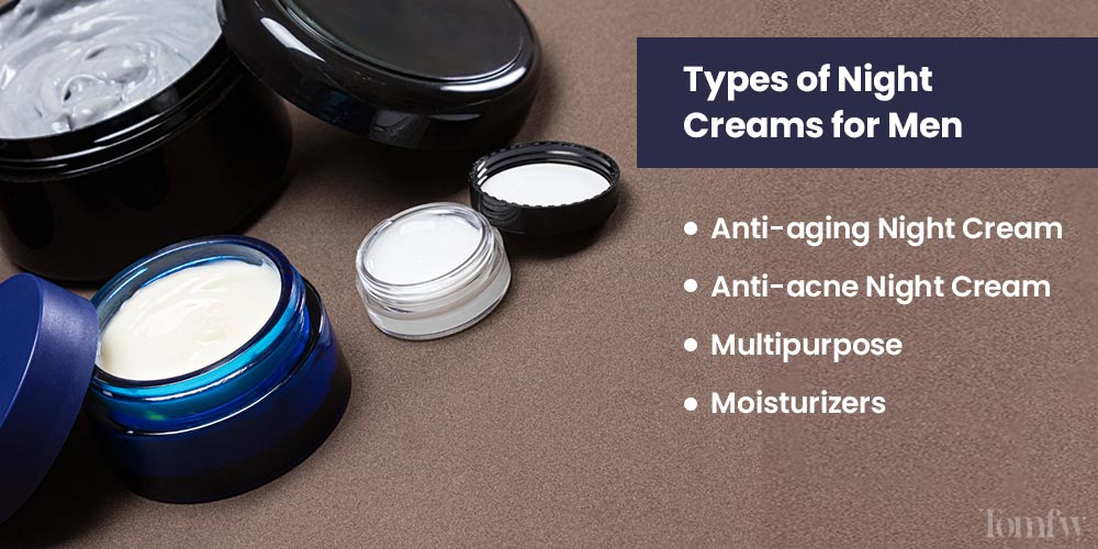 men's night face cream
