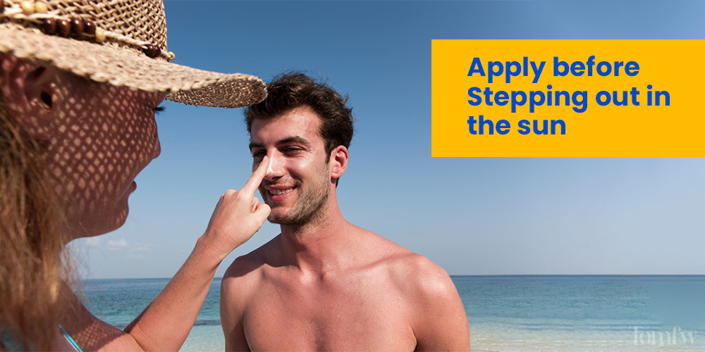 apply sunscreen