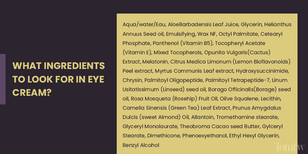 eye cream before and after