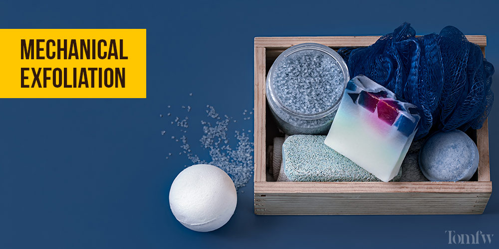 before and after face scrubs