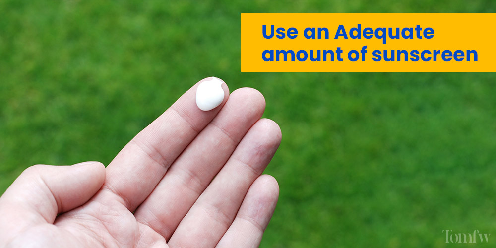 amount of sunscreen for face