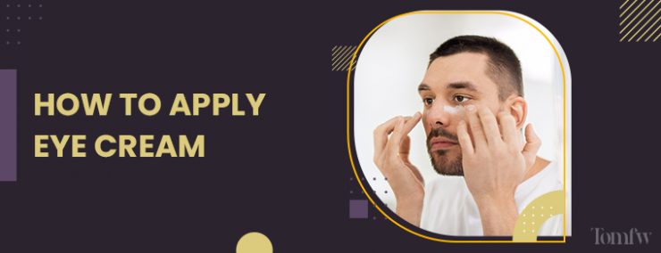 how to apply eye cream