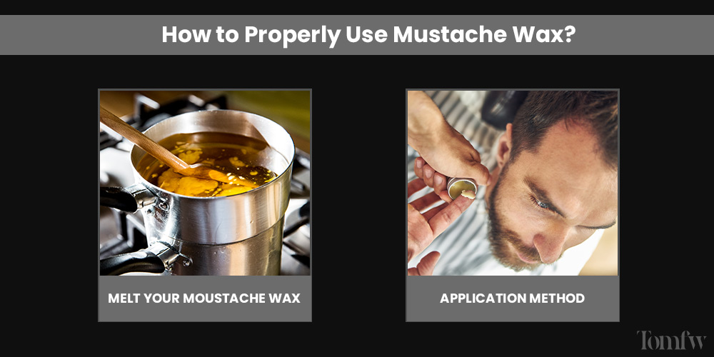 how to use mustache wax