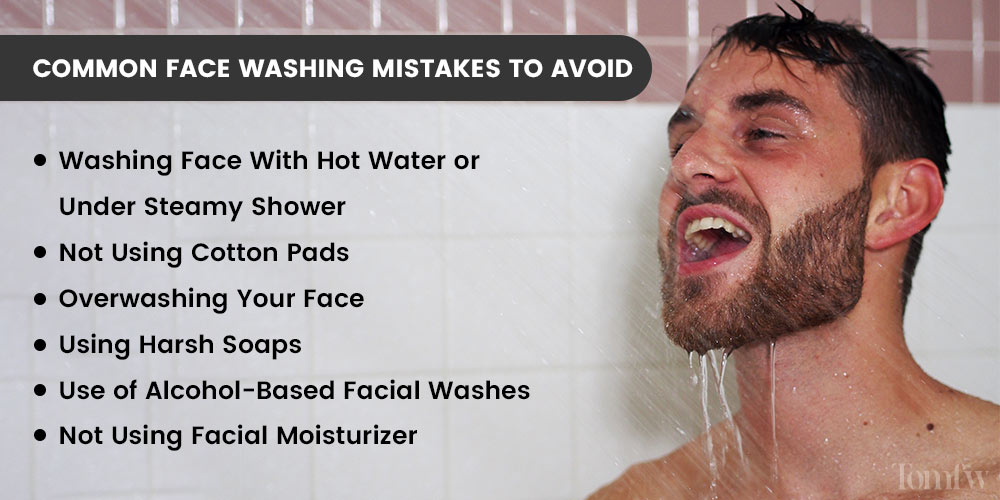 should i wash my face in the shower
