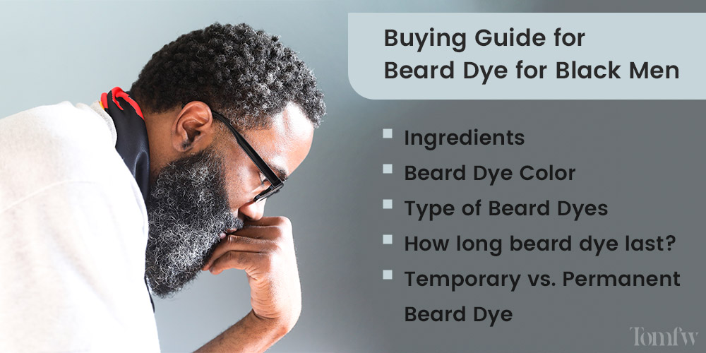 black men's beard dye